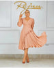 Long-Sleeve Ruffle Collar Dress