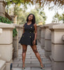 Women's Sleeveless A-Line Dress - Double-Breasted Design with Decorative Button Details