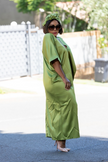 Loose V-Neck Long Sleeve Robe, Geometric Pattern Design