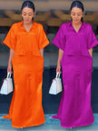 Short Sleeve Midi Dress