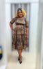 Short Sleeve Mid-Length Dress