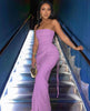 Strapless Wide-Leg Jumpsuit with Side Tie & Contour Fit