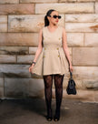 Sleeveless Fitted Dress with Gold Button Accents