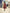 Knee-Length Flared Dress with Plaid Pattern