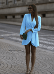 Long Sleeve Bow Tie Wrap Dress