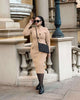 Crossover Collar Knitted Two-Piece Set: Fitted Top and High-Waisted Pencil Skirt