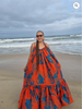 Sleeveless Maxi Dress with Ruffled Hemline