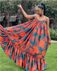 Sleeveless Maxi Dress with Ruffled Hemline