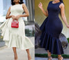 Sleeveless V-Neck Dress with Asymmetrical Hemline and Glitter Texture