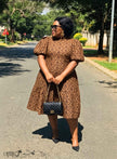 Lace Mini Dress  Puff Sleeve Party Style