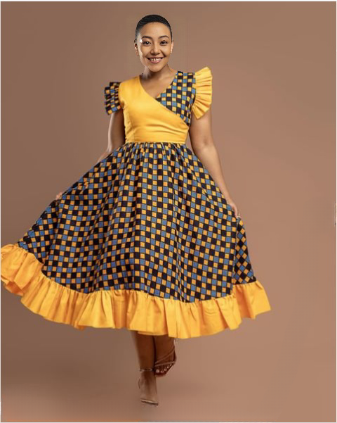 Flared Skirt Traditional Attire