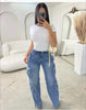 Casual Jeans with Multiple Pockets Design