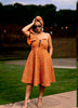 Ruffle One Shoulder Dress  African Print