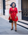 Women's Double-Breasted Blazer Dress