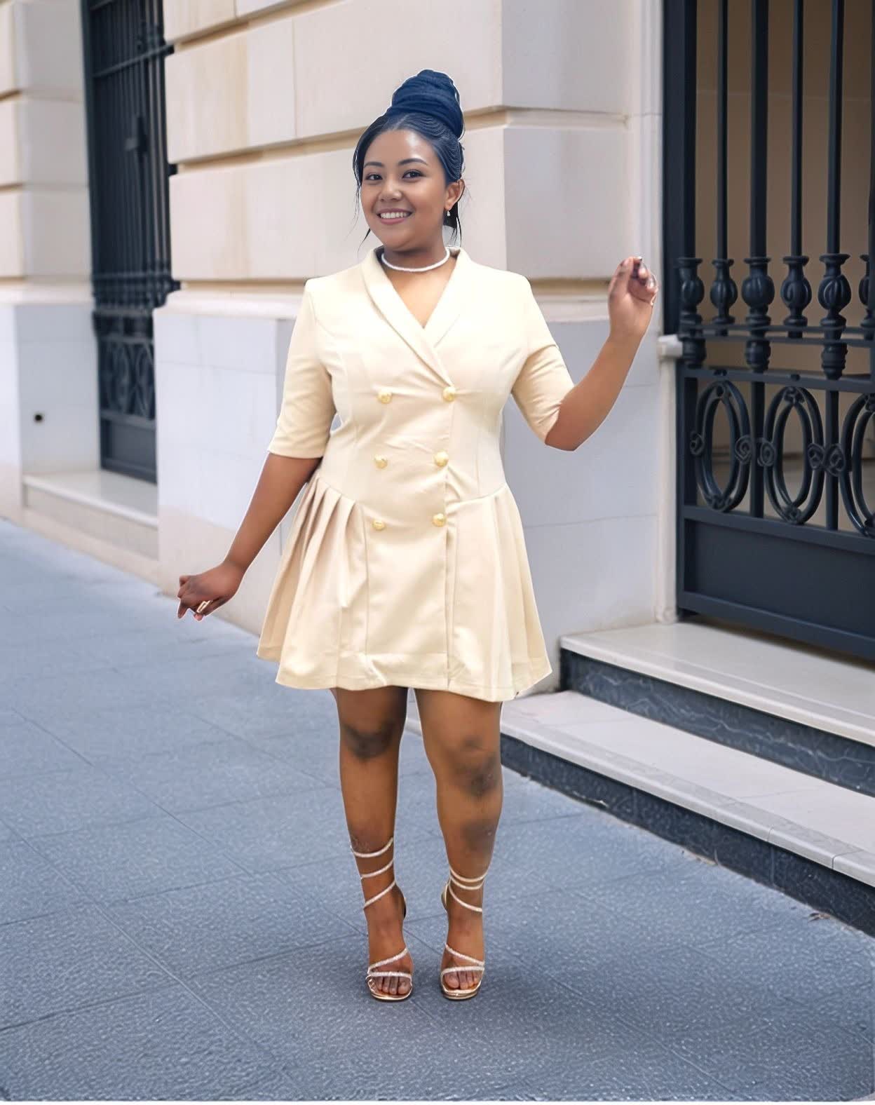 Women's Double-Breasted Blazer Dress