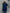 Loose-Fit Long Traditional Coat with White Stitch Trim and Wide Sleeves