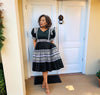 Ethnic Embroidered Short Sleeve Dress
