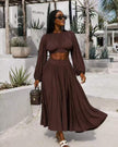 Dress Set Flowing Skirt Party Wear