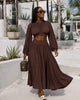 Dress Set Flowing Skirt Party Wear