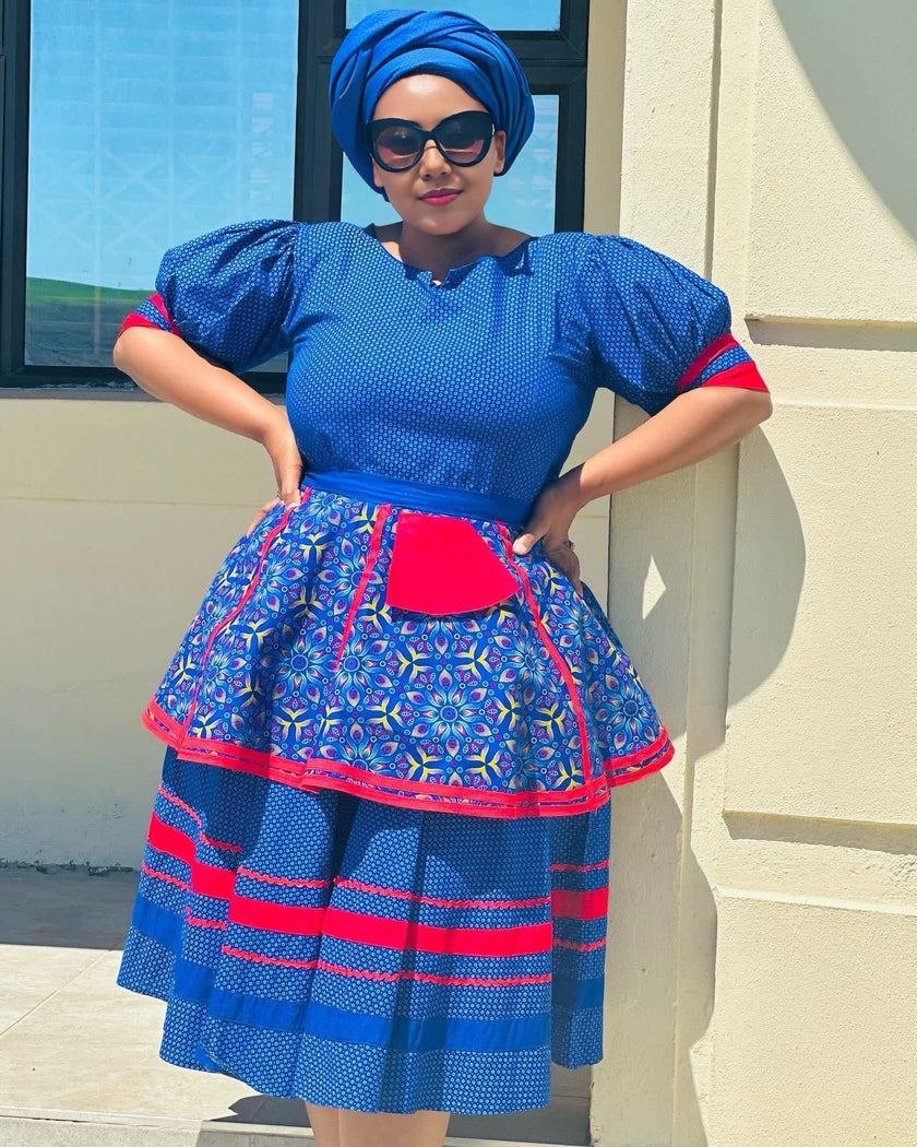 Traditional Two-Piece Dress Set