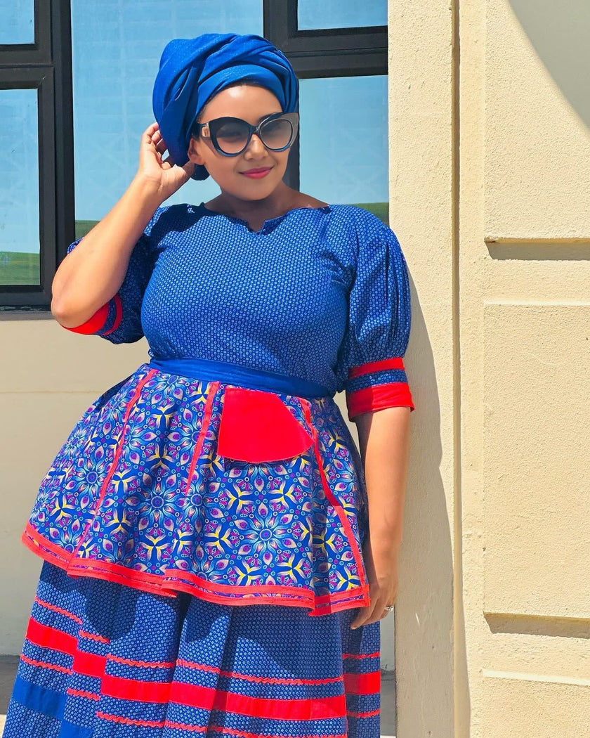 Traditional Two-Piece Dress Set