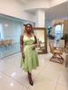 Sleeveless Button-Down A-Line Dress
