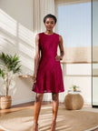 Elegant Sleeveless Lace Party Dress