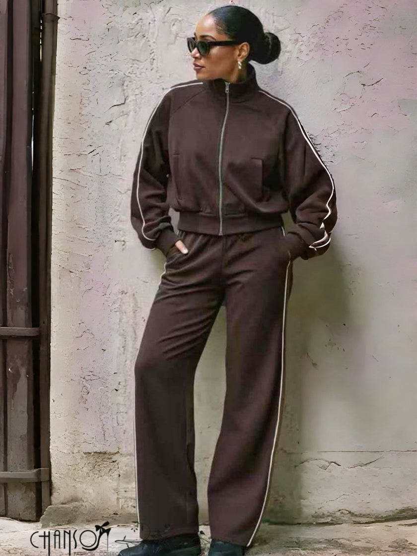 Twin Set Cropped Jacket Drawstring Pants