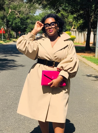 Puff Sleeve Trench Coat  Chic Double Breasted