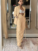 Fashion Two-Piece Set - Blazer and High-Waisted Tie Pants