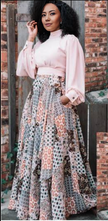 Geometric-Floral Maxi Dress