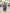 Horizontal Stripe Ensemble - Strapless Dress & Complementary Headwrap