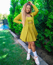 Pleated Skirt Twin Set with Relaxed Blazer
