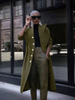 Fashion Long Double-Breasted Coat