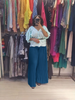 Urban Ruffle Top + High-Waist Pleated Wide-Leg Pants Set