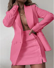 Double-Breasted Blazer Dress with Skirt Shorts
