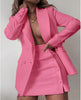 Double-Breasted Blazer Dress with Skirt Shorts