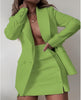 Double-Breasted Blazer Dress with Skirt Shorts