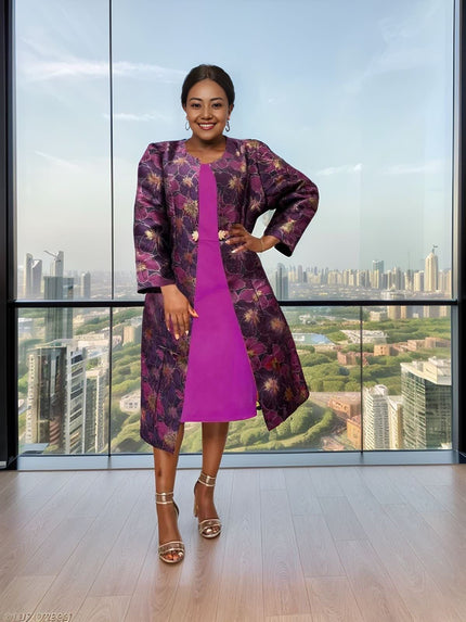 Elegant Slim Double-Breasted Blazer Dress