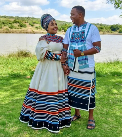 Women Ethnic Dress Elegant Maxi Stripe Bead Wedding