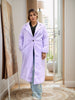 Single-Breasted Lapel Long Coat with Simple and Elegant Design