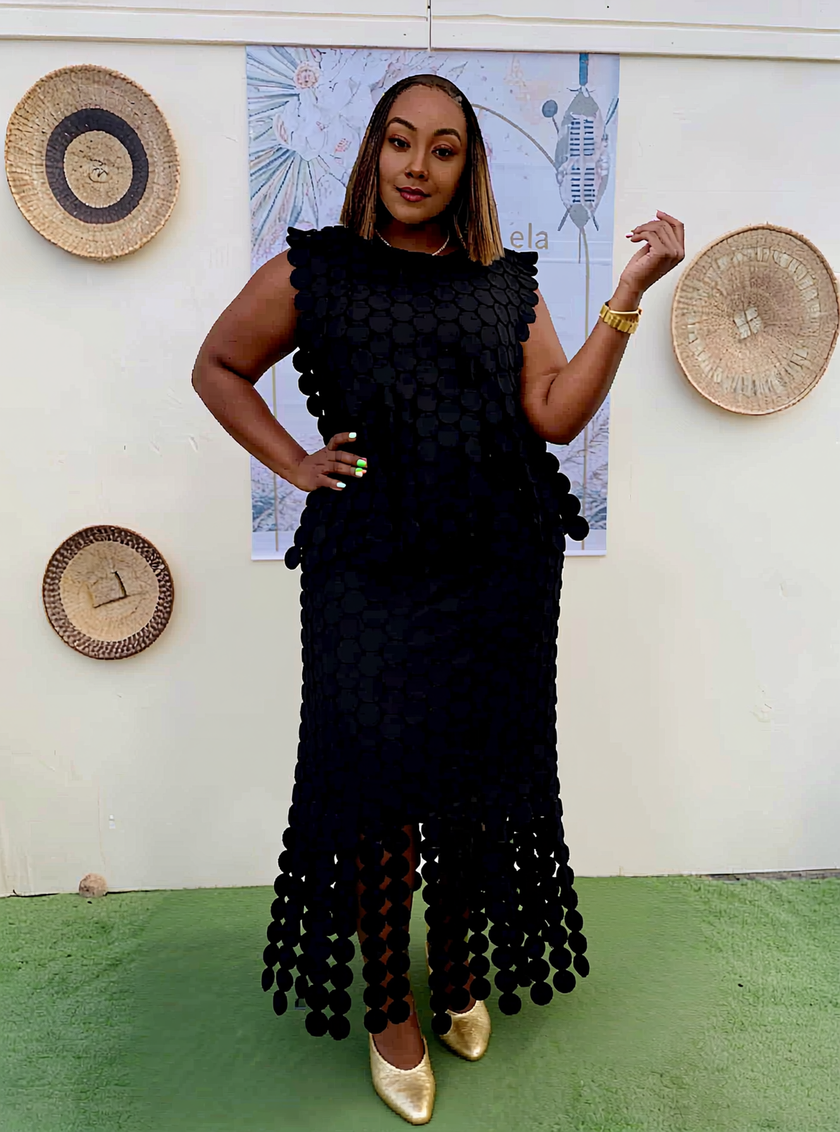 Geometric Disc Skirt Set Layered Two-Piece Chic