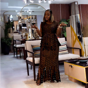 Geometric Disc Skirt Set Layered Two-Piece Chic