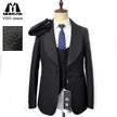 Black jacquard tuxedo jacket with shawl lapel, slim fit, two-button front