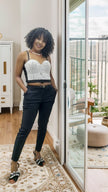 Women's High-Waisted Slim Fit Pants with Belt for Elegance