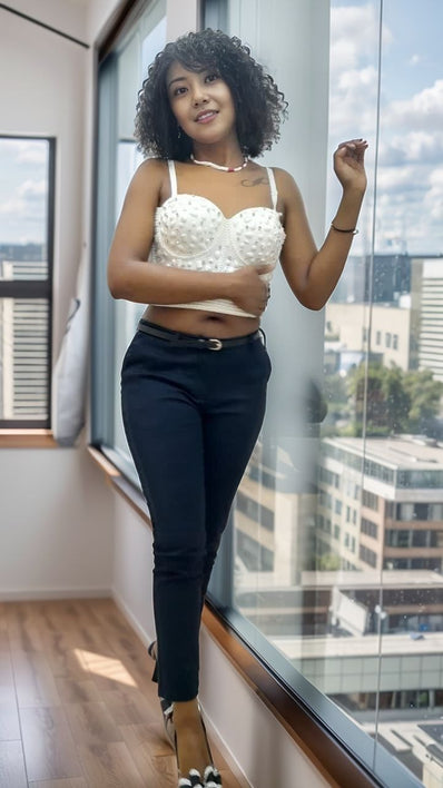 High Waist Straight Leg Pants